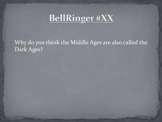 BellRinger #XX