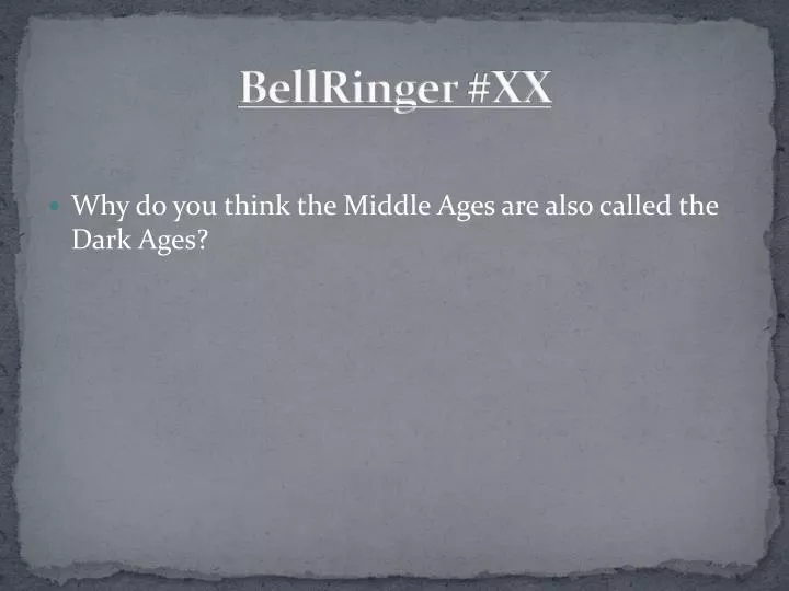 bellringer xx