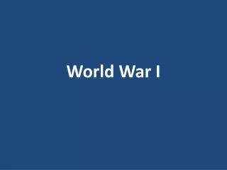 World War I