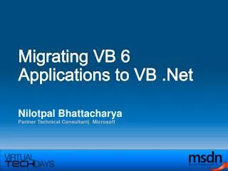 Migrating VB 6 Applications to VB .Net