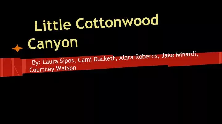 little cottonwood canyon
