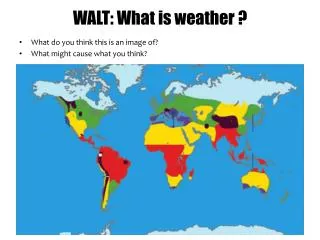 WALT: What is weather ?