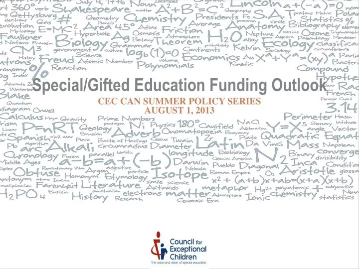 special gifted education funding outlook