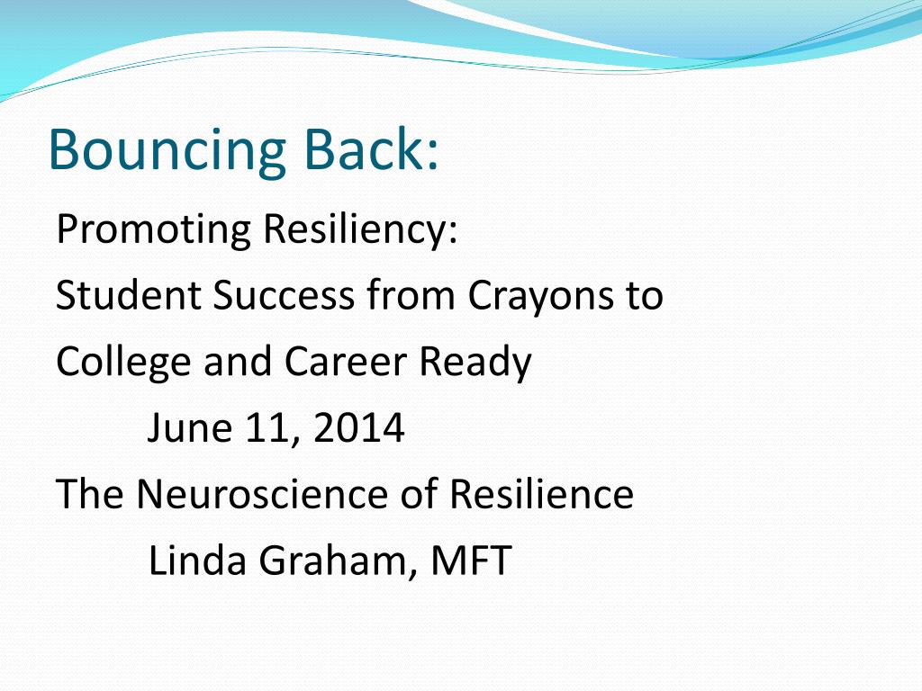 PPT - Bouncing Back: PowerPoint Presentation, free download - ID:1956799