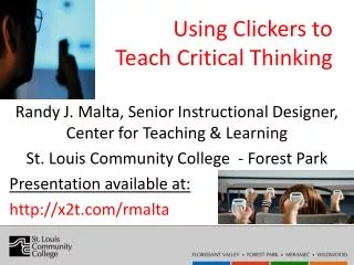 Using Clickers to Teach Critical Thinking
