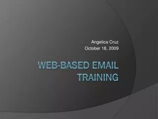 Web-Based Email Training