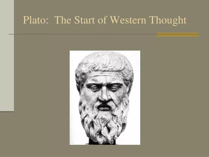 plato the start of western thought