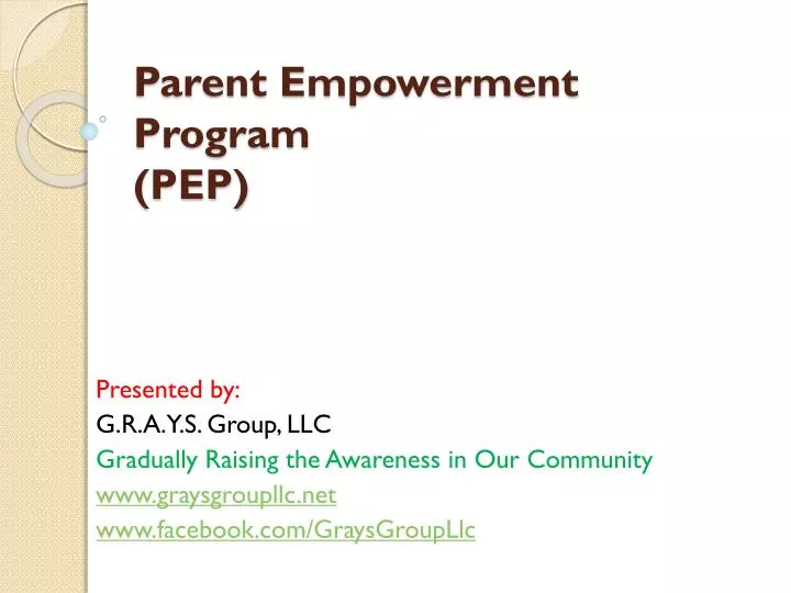 parent empowerment program pep