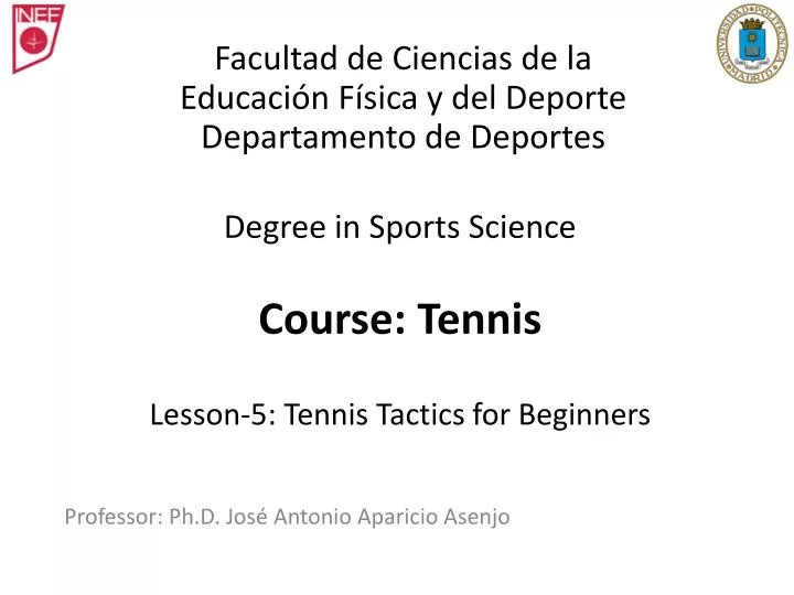 degree in sports science course tennis lesson 5 tennis tactics for beginners