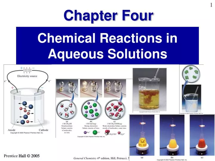 chemical reactions in aqueous solutions