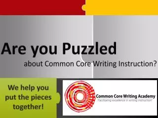 about Common Core Writing Instruction?