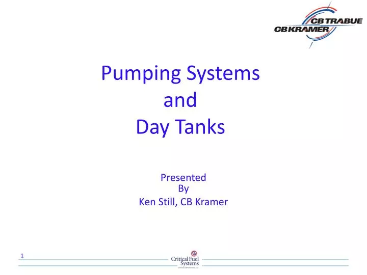 pumping systems and day tanks
