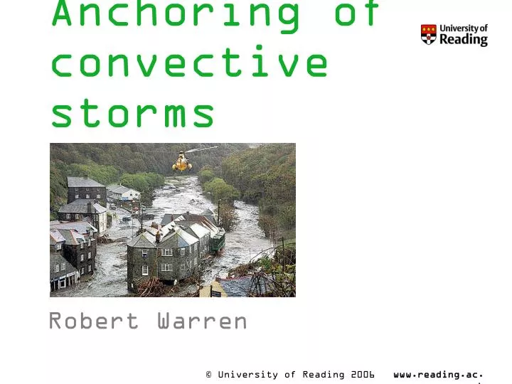 anchoring of convective storms