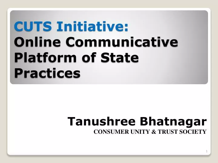 cuts initiative online communicative platform of state practices