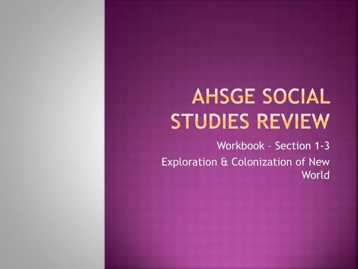 ahsge social studies review