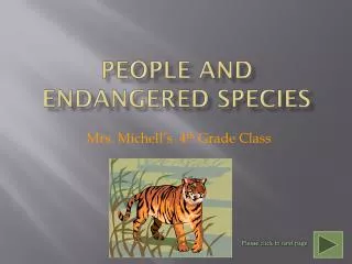 People and Endangered Species