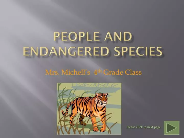 people and endangered species