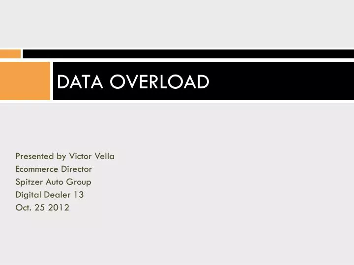 data overload
