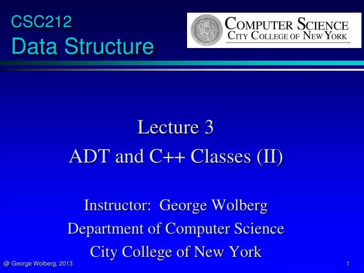 csc212 data structure