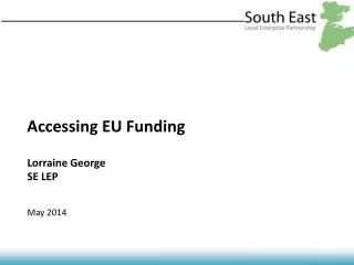 Accessing EU Funding