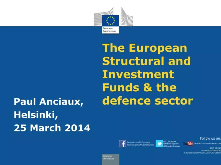 the european structural and investment funds the defence sector