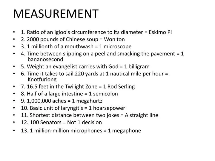 measurement