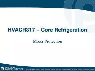 HVACR317 – Core Refrigeration