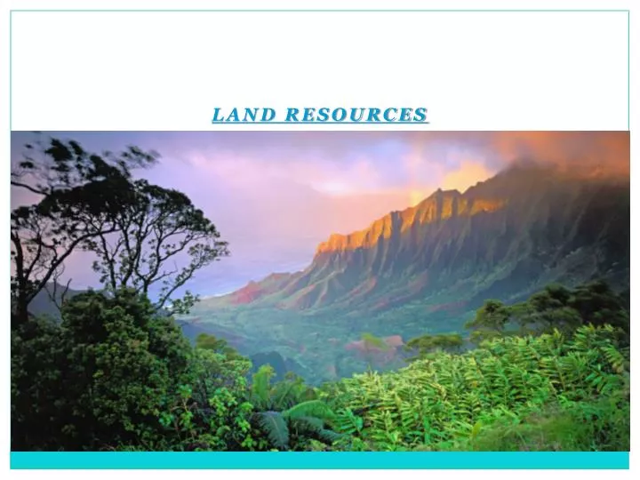 land resources