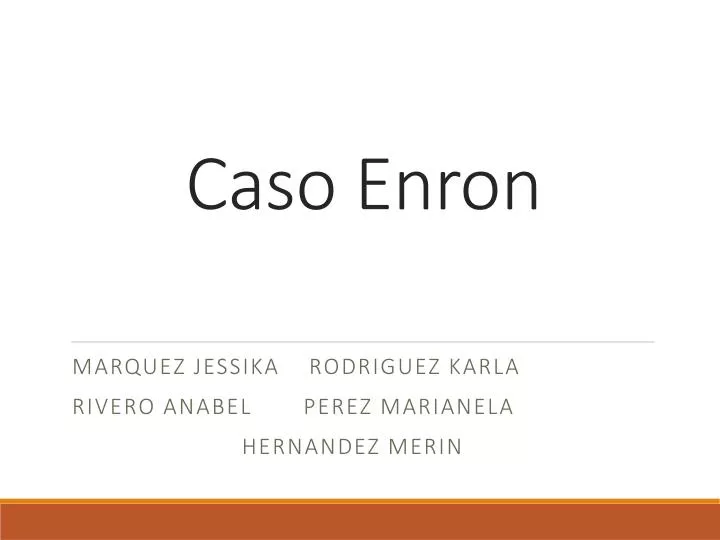 caso e nron