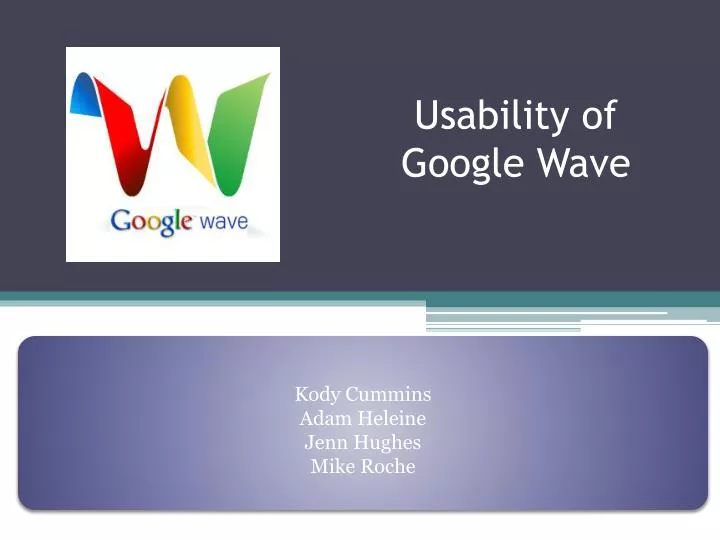 usability of google wave