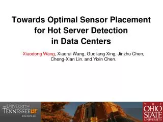 Towards Optimal Sensor Placement for Hot Server Detection in Data Centers