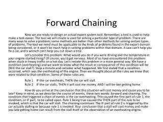 Forward Chaining