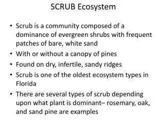 SCRUB Ecosystem