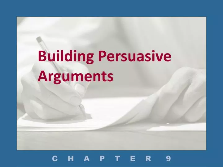 building persuasive arguments