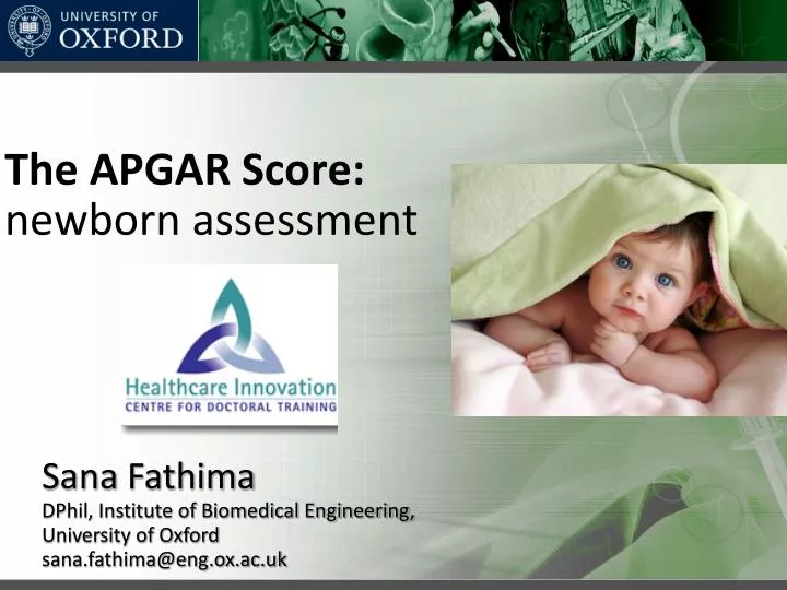 t he apgar score newborn assessment