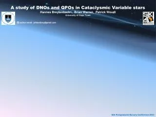 A study of DNOs and QPOs in Cataclysmic Variable stars