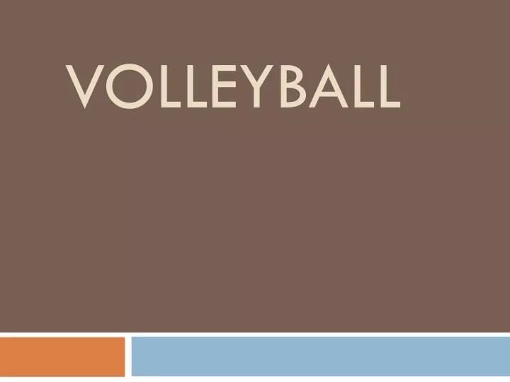 PPT - Volleyball PowerPoint Presentation, free download - ID:1957563