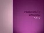 Personality Theories - slide 1