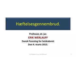 h ftelsesgennembrud