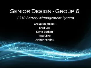 Senior Design - Group 6
