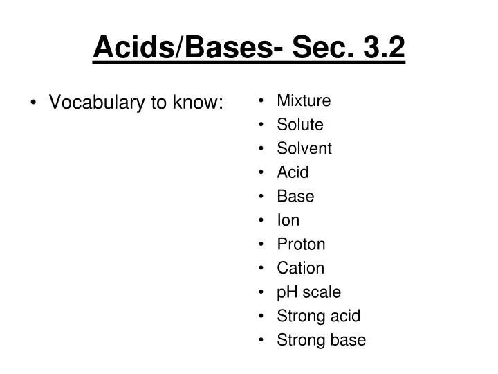 acids bases sec 3 2