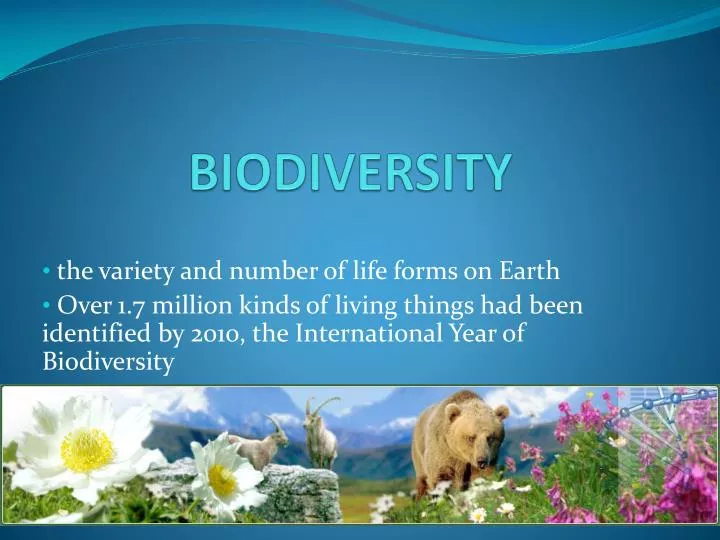 Ppt Biodiversity Powerpoint Presentation Free Download Id1957757