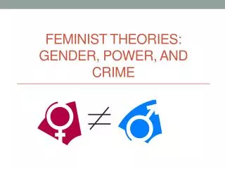 Feminist Theories: Gender, Power, and Crime