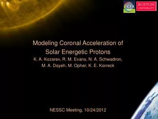 Modeling Coronal Acceleration of Solar Energetic Protons
