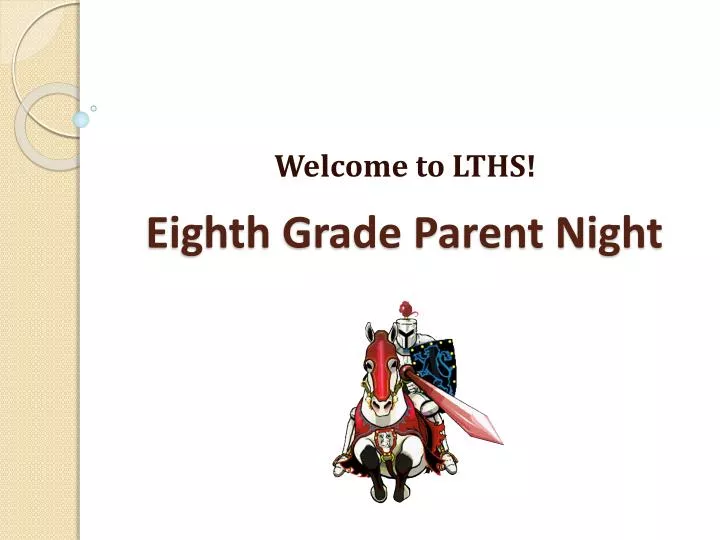 eighth grade parent night