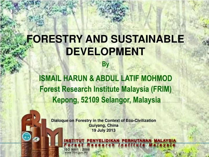 forestry and sustainable development