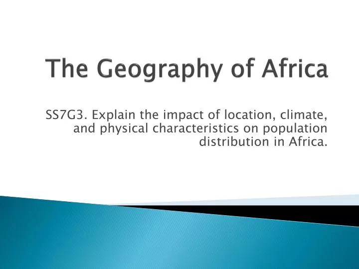 the geography of africa