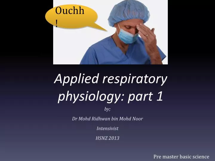 applied respiratory physiology part 1