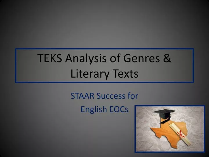 teks analysis of genres literary texts