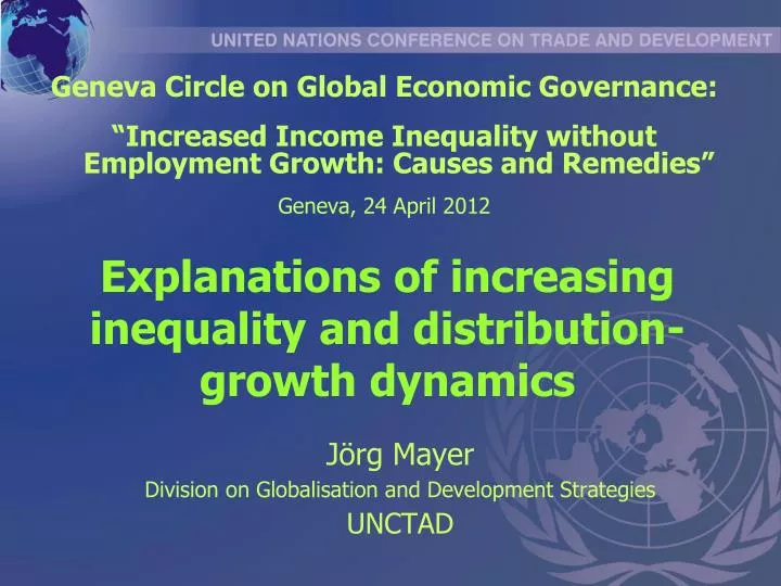 explanations of increasing inequality and distribution growth dynamics